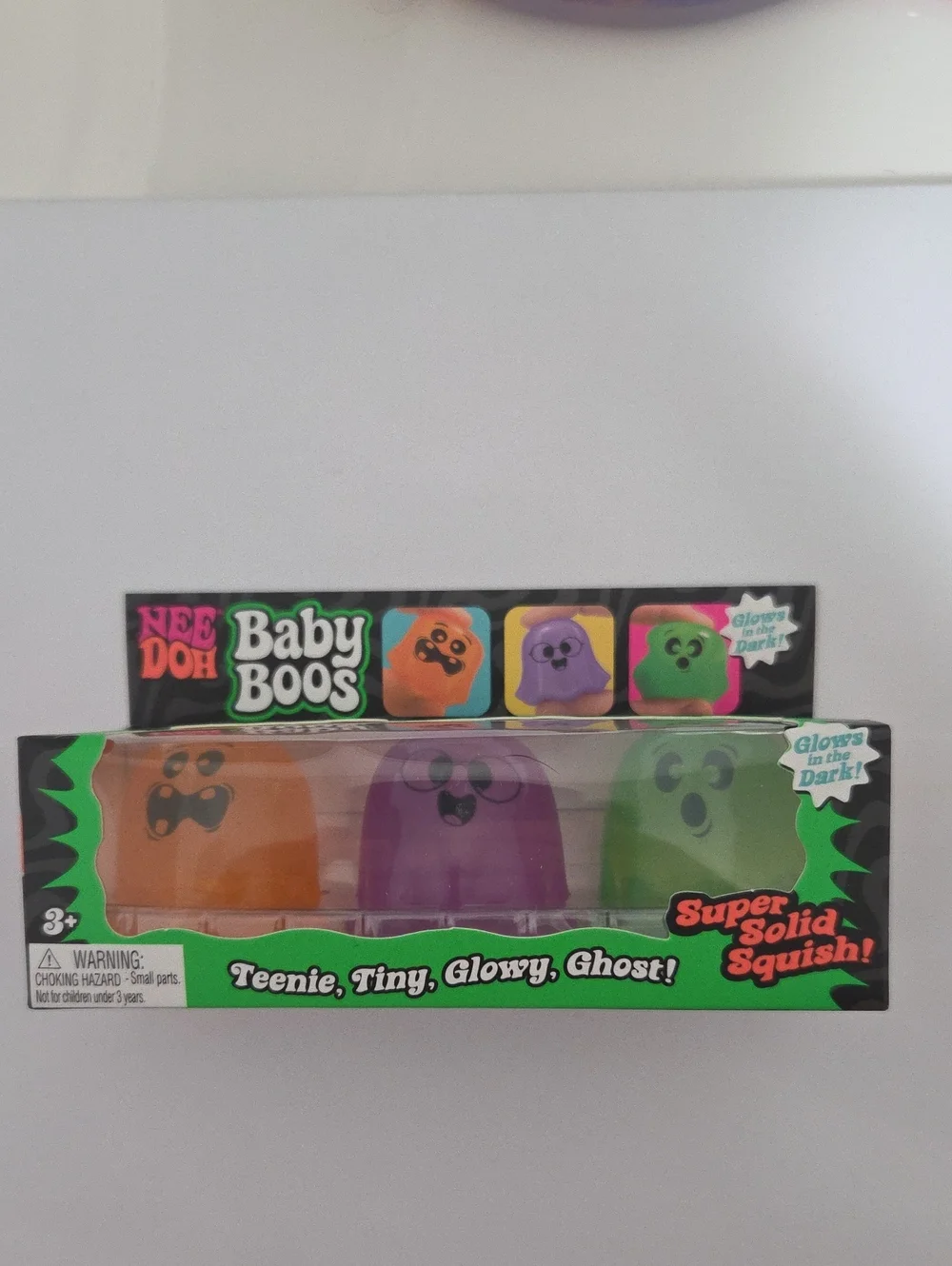 Needoh Baby Boos(3 Pk) W/orange,purple,and green teenie tiny ghosts-Authentic